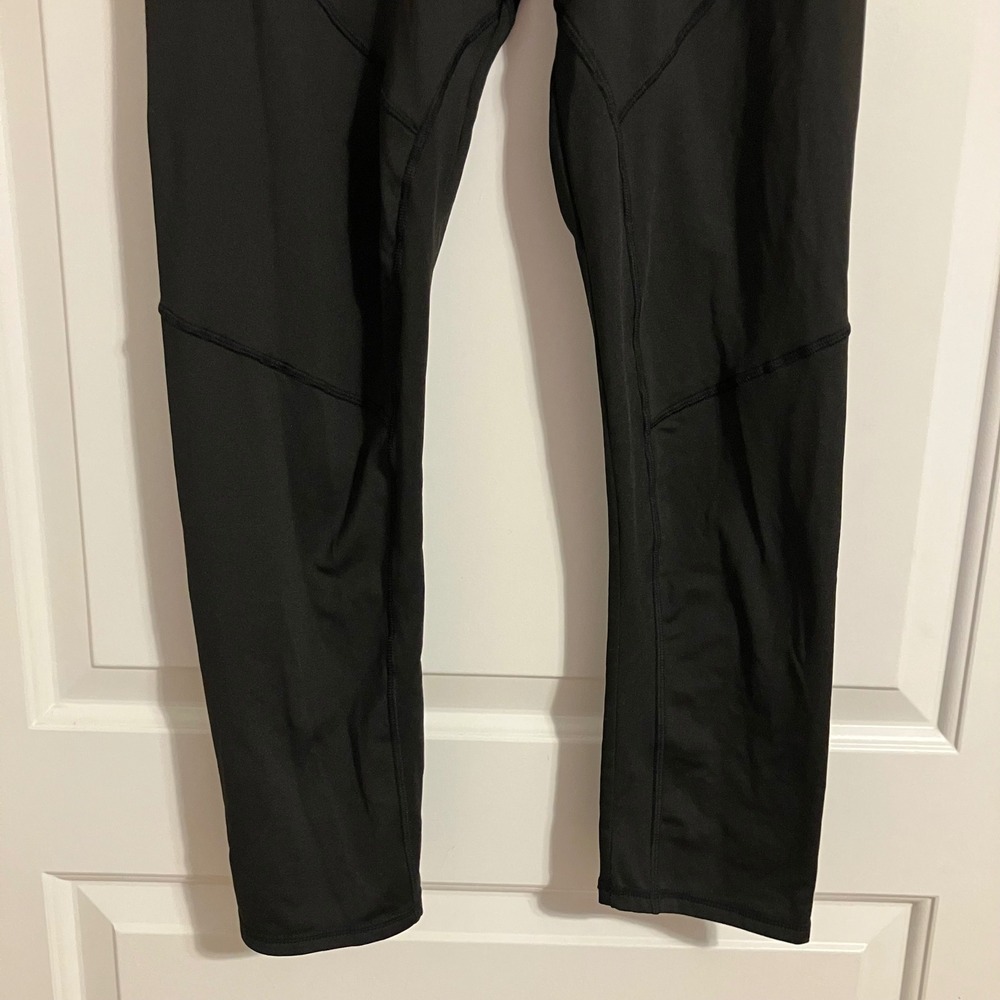 MEETYOO Mens Compression Leggings Black Olive Green Running Tights Size L - Picture 3 of 8
